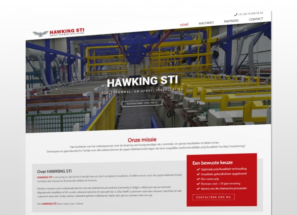 Nieuwe website HAWKING STI uit Vught