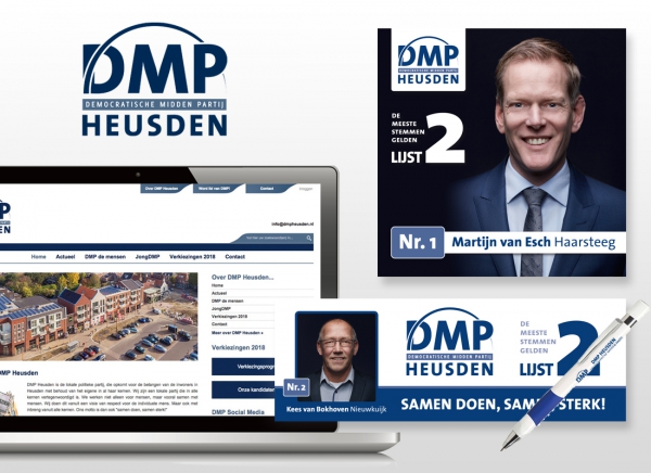 Campagnemateriaal DMP Heusden ontwikkeld